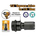 INGCO ABH60501 1/2″ Square drive to 1/4″ Hex ادبتر تحويل Square to Hex Adapter