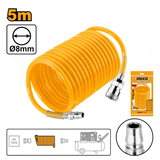 INGCO-AH1051-5-m-نبريج-كومبرسور-هواء-رسور-Air-Hose.webp INGCO AH1051 5 m نبريج كومبرسور هواء رسور Air Hose - Image 1