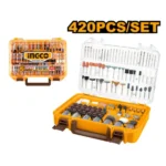 INGCO AKMG4208 420 Pcs طقم اكسسوار نواعم Accessories Only Set for Mini Die Grinder Drill