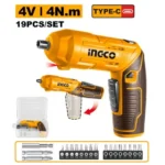 INGCO CSDLI0442 4V 19Pcs مفك بطارية مسكة متحركة مع اكسسوار Cordless screwdriver