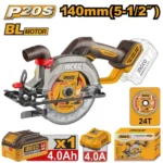 INGCO CSLI14023 20V 1Batt 4Ah+Char 140mm منشار صدر بطارية صناعي Cordless Circular Saw