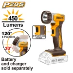 INGCO CWLI2058 20V 5W LED انتريك راس متحرك فدار Cordless work lamp