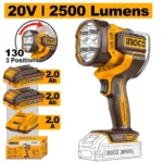 INGCO CWLI20887 20V 2Batt 2Ah+Char 2500 Lumens LED بروجكتور يدوي LI-ION WORK LAMP