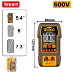 INGCO DM16003 4000 counts 600V ساعة فحص Smart Digital multimeter