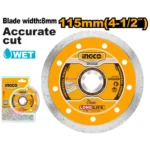 INGCO DMD021152 115mm (bw 8mm) W ديسك قص الماس مسكّر Diamond Cutting Disc WET
