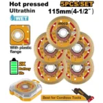 INGCO DMD051158 5Pcs 115mm Hot Pressed Ultra-Thin طقم ديسكات قص غرانيت Hot Pressed Ultra-Thin 5 Pcs Set