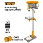 INGCO DP207505 750 W 20 mm 16 Speeds مقدح ثابت صناعي Industrial Drill Press