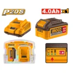 INGCO FBCPK1012 20V 1Batt 4Ah بطارية مع شاحن صناعي Battery And Charge Combo Kit