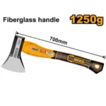 INGCO HAX0811250 1250g فراعة حطب مسكة فايبر Carbon AXE Heat Treatment Fiberglass Handle