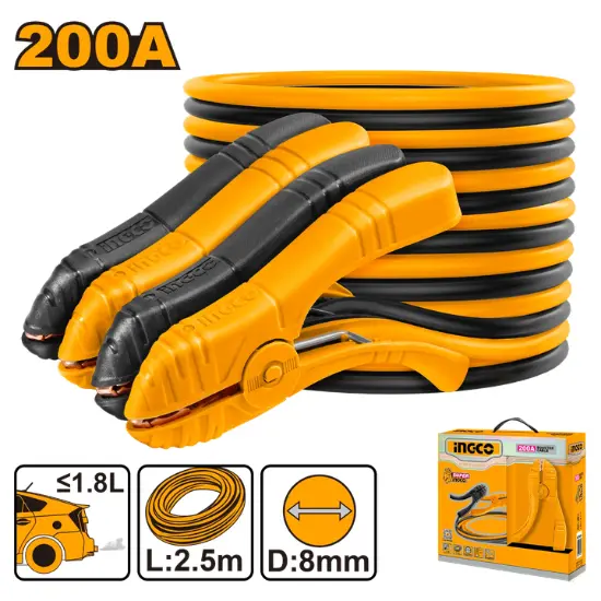 INGCO-HBTCP2001-200-A-كابل-بطارية-Booster-cable-.webp INGCO HBTCP2001 200 A كابل بطارية Booster cable - Image 1