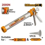 INGCO HCG8815 15″ 380mm فرد سيليكون وبولي يوريثان سجق ألمنيوم Aluminum caulking gun