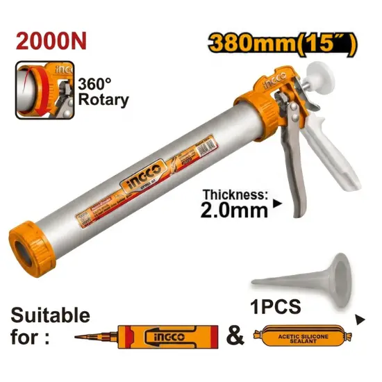 INGCO-HCG8815-15-380mm-فرد-سيليكون-وبولي-يوريثان-سجق-ألمنيوم-Aluminum-caulking-gun.webp INGCO HCG8815 15″ 380mm فرد سيليكون وبولي يوريثان سجق ألمنيوم Aluminum caulking gun - Image 1