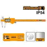 INGCO HDCD28200 8″ 0-200 MM IP54 بياكوليس ديجيتال Water Resistant Digital Vernier Caliper