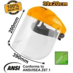 INGCO HFSPC32 39x20cm واقي وجه شفاف مقاوم للصدمات Face shield