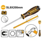 INGCO HGTSL8200 S2(SL8x200)mm – مفك ضرب صناعي شق GO THRU SCREWDRIVER (-)