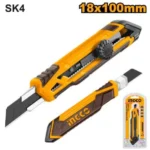 INGCO HKNS16618 18MMX100MM سكين شفرة برم Snap-Off Blade Knife Round
