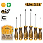 INGCO HKSD0628 6Pcs طقم مفكات مسكة كوتشوك صناعي Screw driver Set