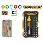 INGCO HKSDB0478 47 Pcs طقم مفك مسكة طقطاق طويلة T-handle wrench screwdriver set