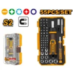 INGCO HKSDB0558 55 Pcs طقم مفكات صغير وكبير Screwdriver Bits Set