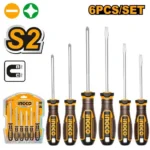 INGCO HKSDS0628 6Pcs S2 طقم مفكات براغي Screw driver Set