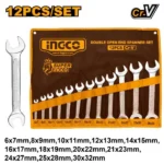 INGCO HKSPA2142 6-32 /12 Pcs طقم شق شق Double Open End Spanner Set