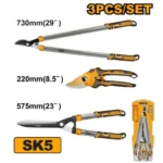 INGCO HLT76133 3Pcs ( 29″-23.5″-8.5″) طقم مقص شحالة Garden Shears Set