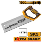 INGCO HMBSB3006 12″ 11 TPI SK5 منشار خشب وجفصين Back Saw