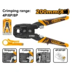 INGCO HMPC1468P 8″ 4P- 6P- 8P بانسة تكبيس فيش ناتورك Modular Plug Crimper