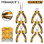 INGCO HMPS06115 6 Pcs 4.5″ Baby طقم بانسات صغير Mini pliers set