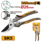 INGCO HPS0308 205mm 8″ cut.:14mm مقص شحالة قبضة المنيوم Pruning Shears Garden Scissors Cutter