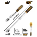 INGCO HRTH08128L 1/2″ 340-450mm 72T مسكة طقطاق تيليسكوبيك Extendable ratchet wrench