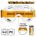 INGCO HSG10 180° large field of view عوينات شفاف Safety Goggles Eye Protection Shield