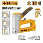INGCO HSG1408 2IN1 14-14MM HEAVY DUTY فرد كباس ومسمار صناعي STAPLE GUN