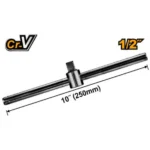 INGCO HSTB12101 25 CM مسكة سحاب Sliding T-Bar 1/2″ Drive