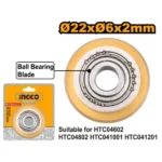 INGCO HTC04602B Ø22xØ6x2mm Tungsten Carbide شفرة قاطع بلاط مع رولمان Tile Cutter Tungsten Carbide Blade with Ball Bearing