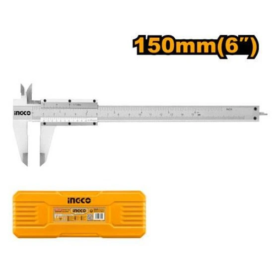 INGCO-HVC01150-6-0-150mm-بياكوليس-Vernier-caliper.webp INGCO HVC01150 6″ 0-150mm بياكوليس Vernier caliper - Image 1
