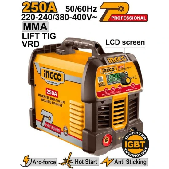 INGCO-ING-MMA25089-250A-With-Lift-TIG-VRD-IGBT-مكنة-لحام-انفرتر-صناعية-Inverter-MMATIG-Lift-Welding-Machine-1.webp INGCO ING-MMA25089 250A With Lift TIG VRD IGBT مكنة لحام انفرتر صناعية Inverter MMA/TIG Lift Welding Machine - Image 1