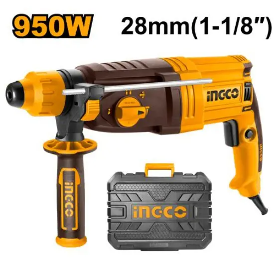 INGCO-RGH9528-950W-SDS-plus-مقدح-برم-وتكسير-Rotary-Hammer-Drill.webp INGCO RGH9528 950W SDS plus مقدح برم وتكسير Rotary Hammer Drill - Image 1