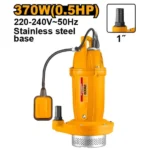 INGCO SPC37068 0.5HP 370W 1″ مضخة غاطسة للمياه النظيفة قاعدة سستانلس SUBMERSIBLE PUMP STAINLESS STEEL