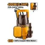 INGCO SPC4008 400W 0.5HP مضخة غاطسة للمياه النظيفة Submersible Water Pump