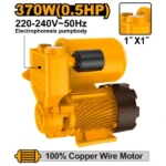 INGCO VPA37068 0.5HP 370W 1″ مضخة ضغط مياه تلقائي Automatic self-priming peripheral pump