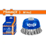WADFOW WCE2401 75m 3″ فرشاية فنجان بولاد جدل Wire cup brush