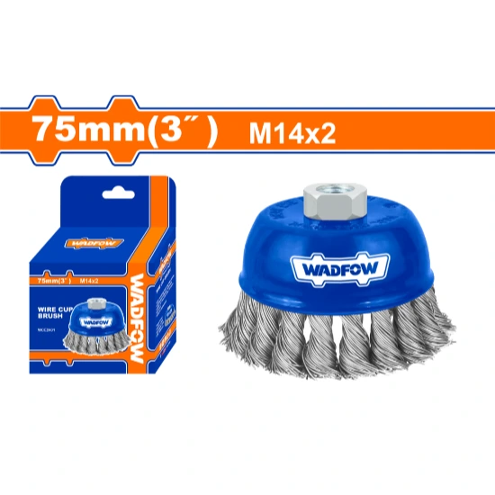 WADFOW-WCE2401-75m-3-فرشاية-فنجان-بولاد-جدل-Wire-cup-brush.webp WADFOW WCE2401 75m 3″ فرشاية فنجان بولاد جدل Wire cup brush - Image 1