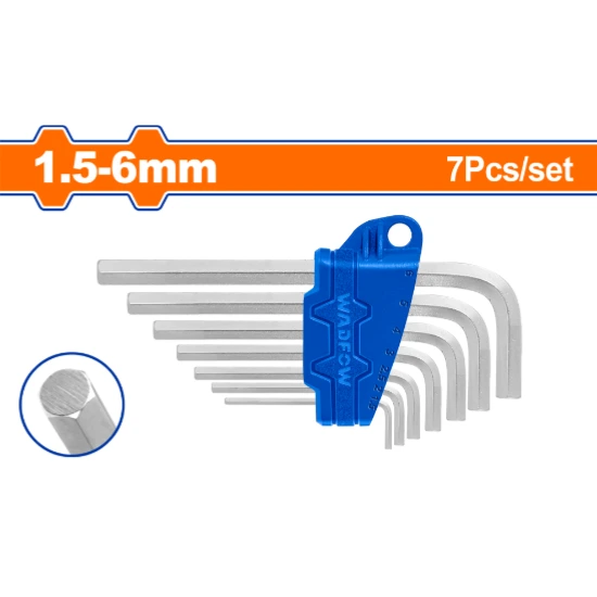 WADFOW-WHK1671-7-Pcs-طقم-مسدس-Short-Arm-Hex-Allen-Key-Set.webp WADFOW WHK1671 7 Pcs طقم مسدس Short Arm Hex Allen Key Set - Image 1
