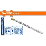 WADFOW WMJ1K07 8 x 120 mm ريشة مقدح باطون راس نحاس Industrial Masonry Drill Bit