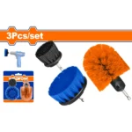 WADFOW WND5401 3 Pcs طقم فراشي تنظيف Cleaning Brush Set