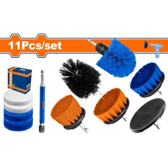 WADFOW-WND5403-11-Pcs-طقم-فراشي-تنظيف-Cleaning-Brush-Set.webp WADFOW WND5403 11 Pcs طقم فراشي تنظيف Cleaning Brush Set - Image 1