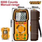 INGCO DM310002 6000 COUNTS 1000V ساعة فحص Digital Multimeter Multi Tester