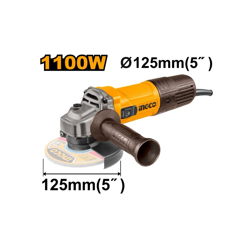 ingco-ag110028-1100w-125mm-صاروخ-صغير-angle-grinder-lebanon.jpeg INGCO AG110028 1100W 125MM صاروخ صغير Angle Grinder - Image 1