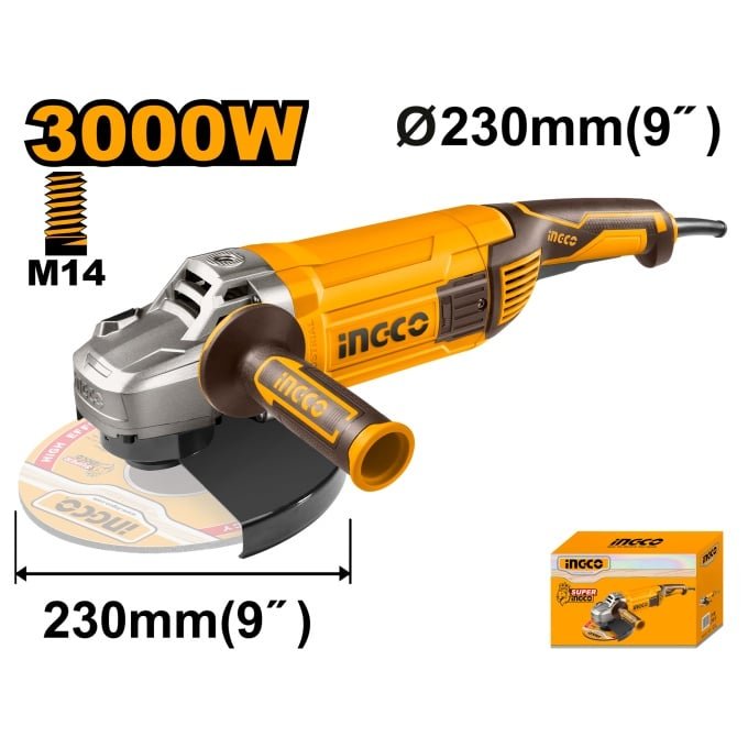 ingco-ag30008-3000w-23mm-صاروخ-كبير-industrial-angle-grinder-lebanon.jpg INGCO AG30008 3000W 23MM صاروخ كبير Industrial Angle grinder - Image 1